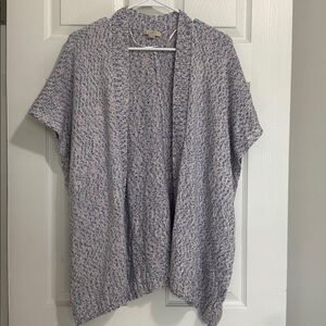 LOFT Pastel Knit Open Cardigan